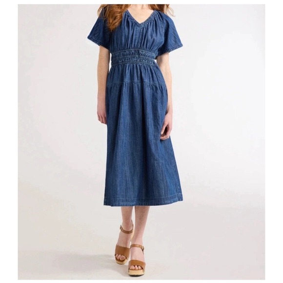 Free Assembly Dresses & Skirts - Blue Midi Denim Dress